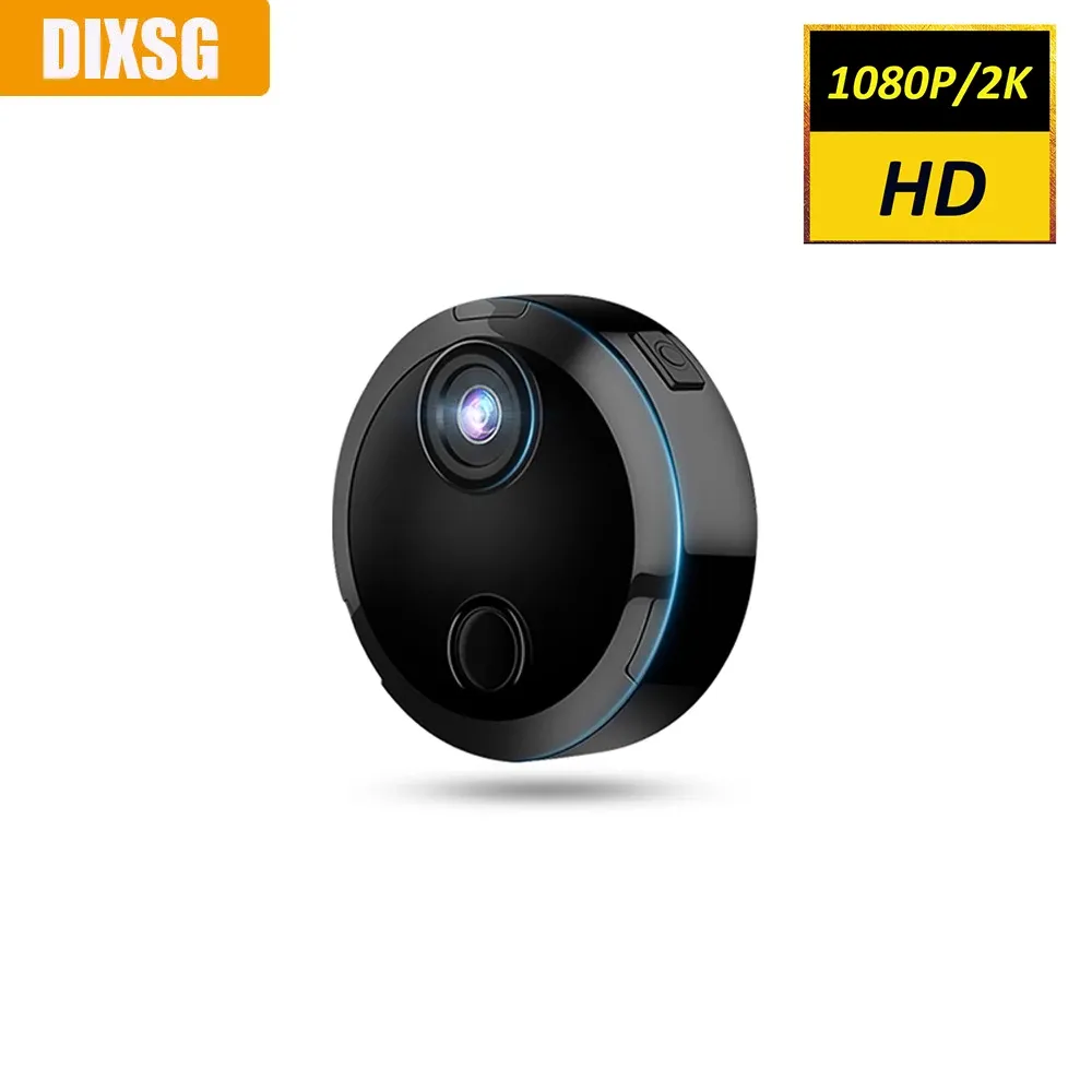 Mini WiFi Security Camera - 1080P/2K HD Indoor Camera with Night Vision ...
