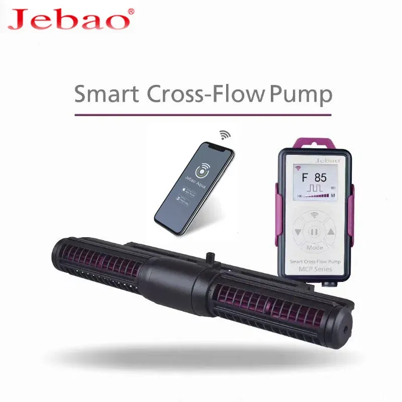 Guitar New Jebao Cross Flow Pump Scp Mcp 70 90 120 150 180 with Display Wifi Control Silent Cycle Liquid Crystal Wave Maker Surf Pumps