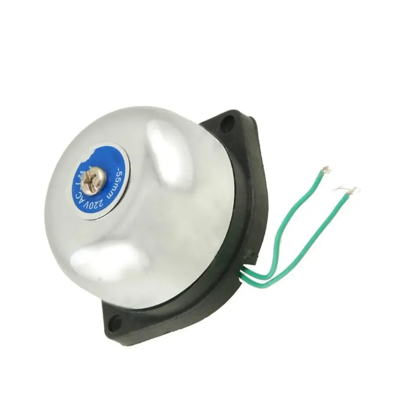 Escam 55mm diameter Fire Alarm Electric Gong Bell AC 220V för förbättrade säkerhets- och säkerhetsåtgärder i olika inställningar och miljöer