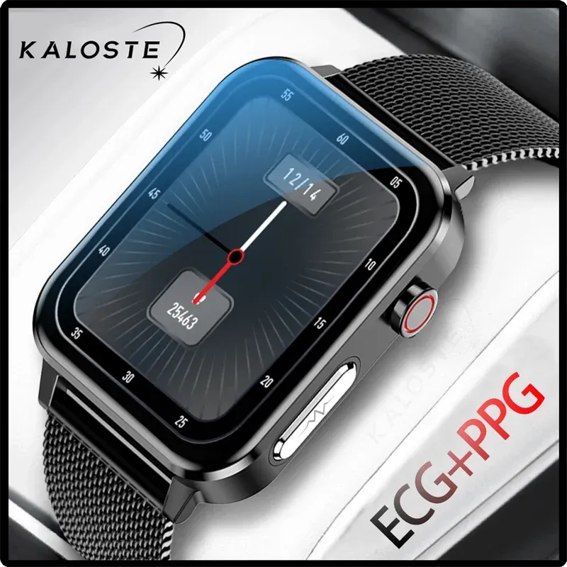 Watches 1.70 inch Men Smart Watch ECG PPG Heart Rate Body Temperature Women Smartwatch Men Fitness Tracker Sport Watch for Xiaomi Huawei