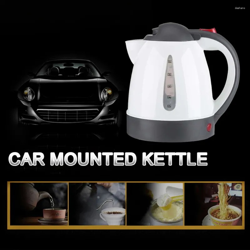 Water Bottles 1000 ML Car Truck Heater Kettle Portable Auto Shut-Off 12/24 V Large Capacity Tea Coffee 250 W