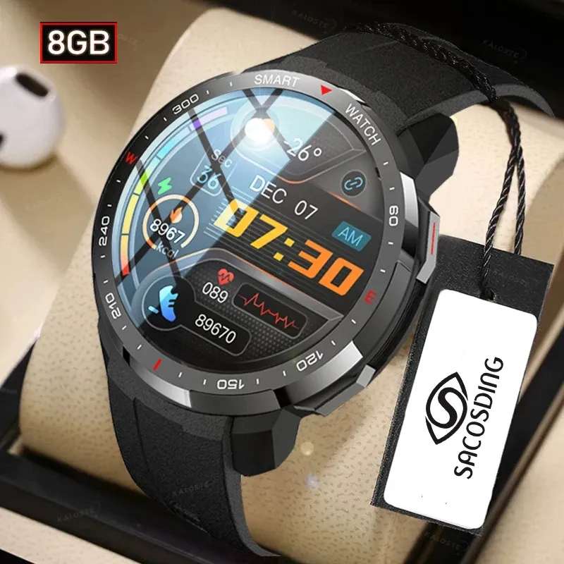 Watches 2022 New Smart Watch Men Local Music 8G Memory With Bluetooth Call Women Smartwatch Sports Heart Tracker för Android iOS