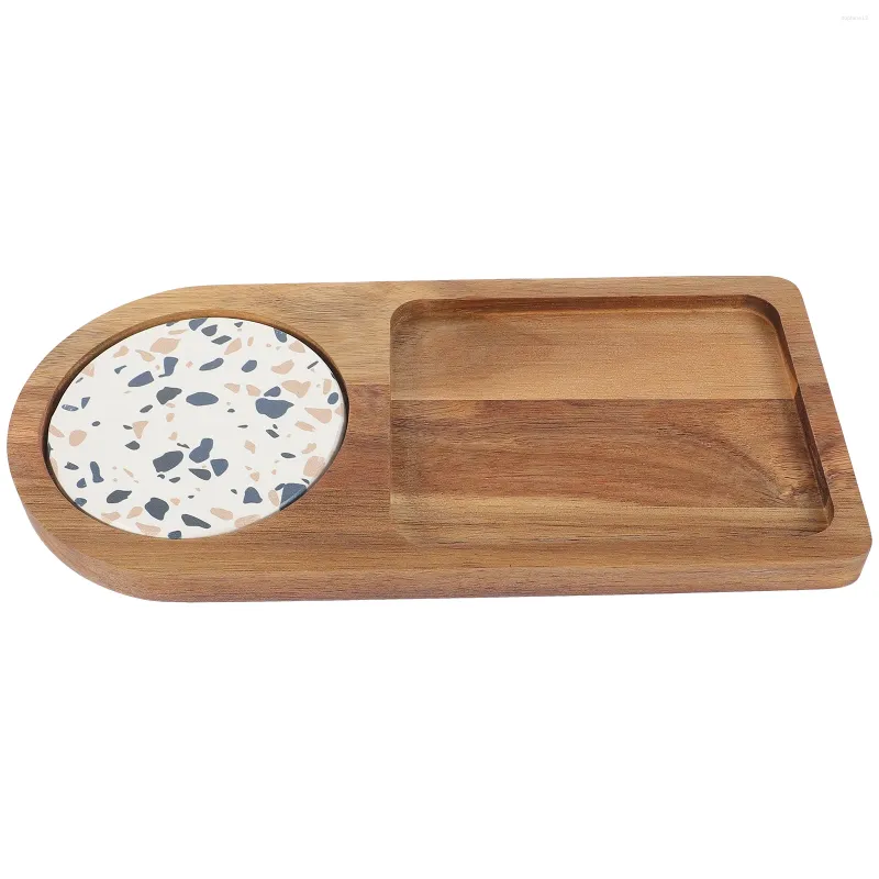 Decorative Figurines Vintage Wooden Pallet Cottage Cheese With Fruit Bamboo Charcuterie Board Serving Tray