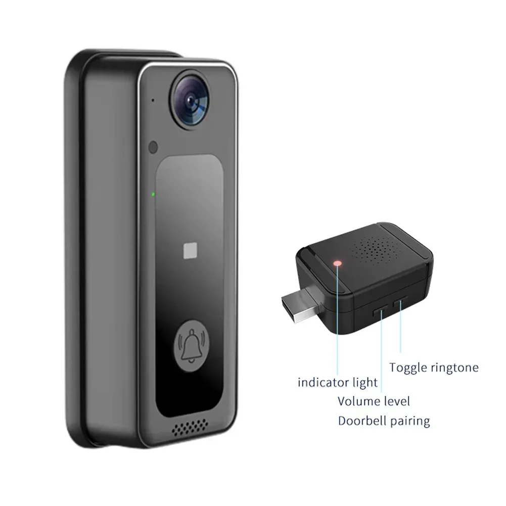 Doorbell 2.4g WiFi Video Kapı Zili Kablosuz HD Kamera Bulut Depolama 2way Interscom Su Geçirmez Güvenlik Akıllı Ev Kapı Bell