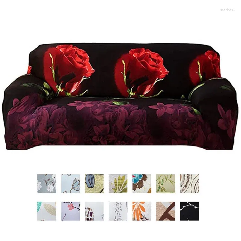 Couvre-chaise Couvre 3D Flower Sapa imprimé pour le salon