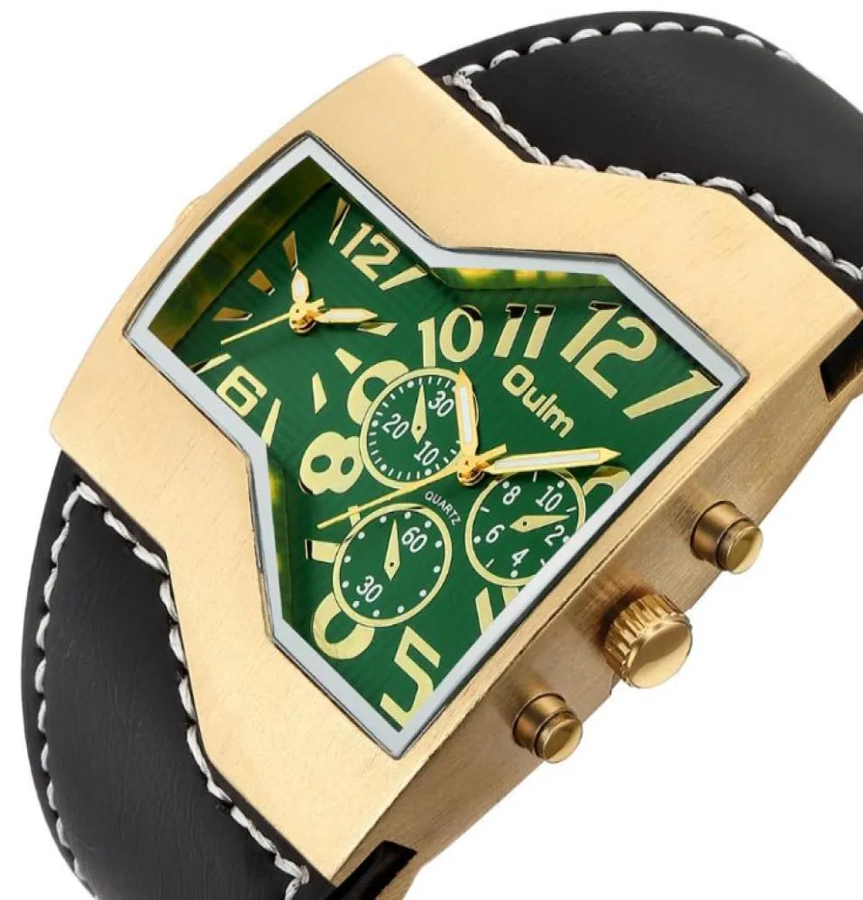 Street Style Watch Golden Oulm Brand Luxury Arrivo