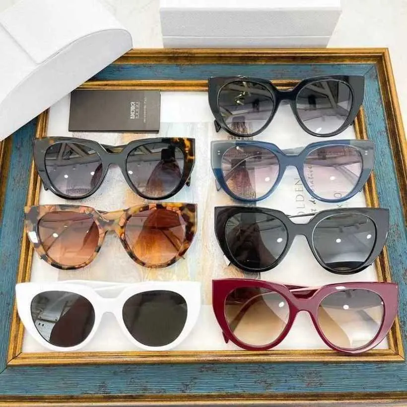 2024 Diseñadores Top New Luxury Designer P's New en línea Tiktok Star Same Style Gafas de sol versátiles de moda para mujeres PR14WS