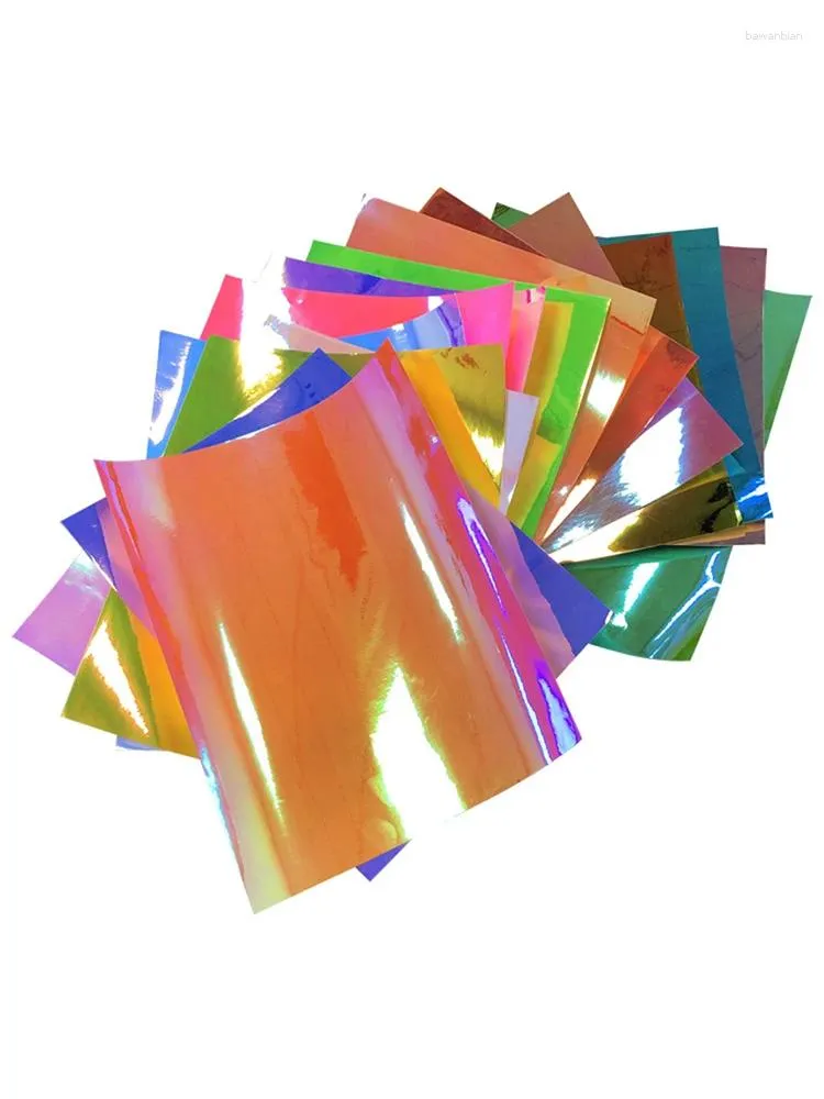 Adesivos de janela adesivo holográfico opal 12 "x8" 15 folhas pacote de pacote diy permanente para silhueta Cricut cameo CH01-15