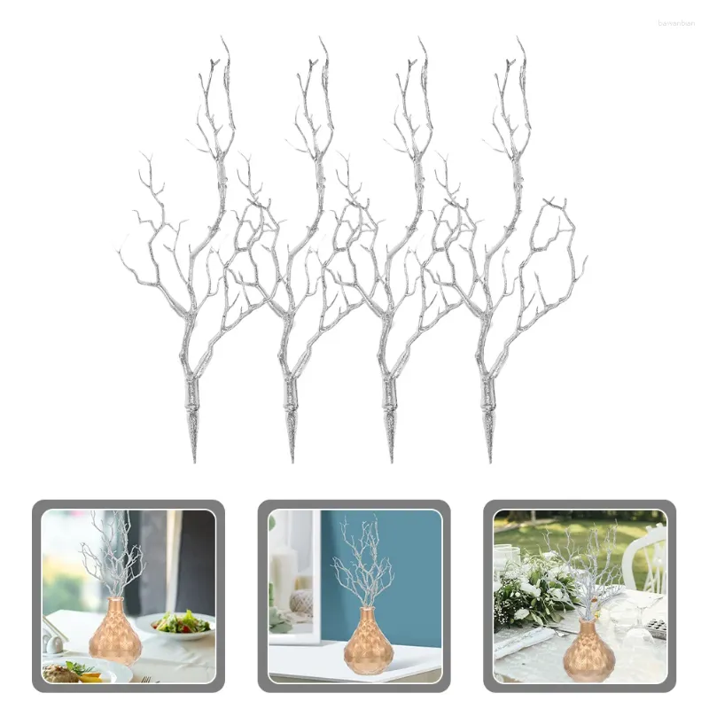 Decoratieve bloemen 4 pc's Home Decor gesimuleerde Twigs Faux stengels Takken Herfst Huishouden Huishoudelijk Fall Fall Tree vaasvuller