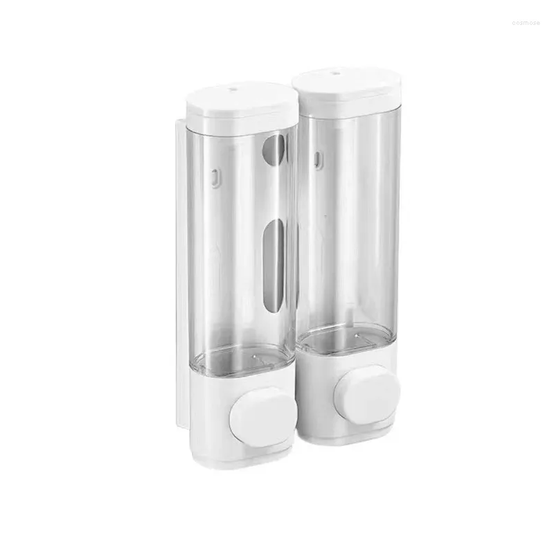 Sıvı Sabun Dispenser Manuel Duvar Montaj Çift Kafa Banyo Aksesuarları Kaplama Beyaz/Kaplama/Siyah/Altın/Tüm Beyaz/Gümüş İsteğe bağlı