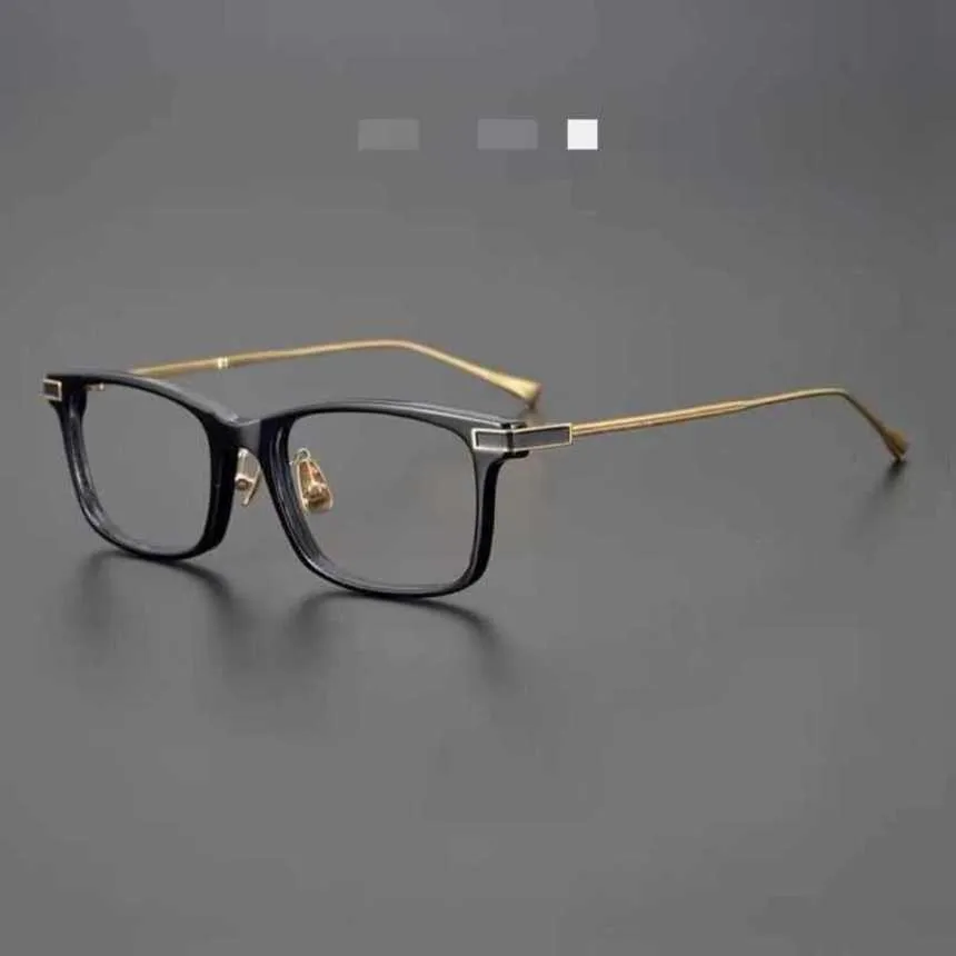 2024 NIEUWE HOGE HOOG KWALITEIT MEN's luxe designer Dames Zonnebril Japan High-End bril Frame Male Mantel Myopia Ye Jingyan dezelfde pure titanium groot gezicht transparant