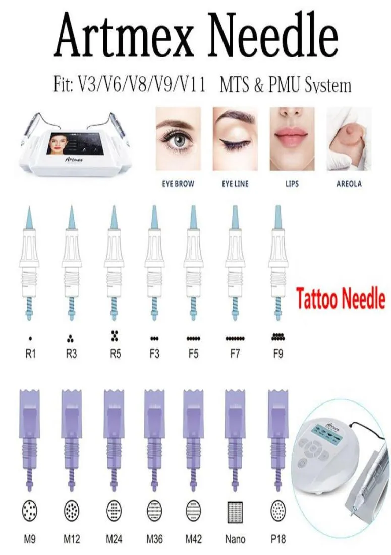 MTS PMUニードルカートリッジ用ARTMEX V11 V8 V8 V9永久メイクタトゥーニードルDERMA PEN MICRONEEDLE4410136