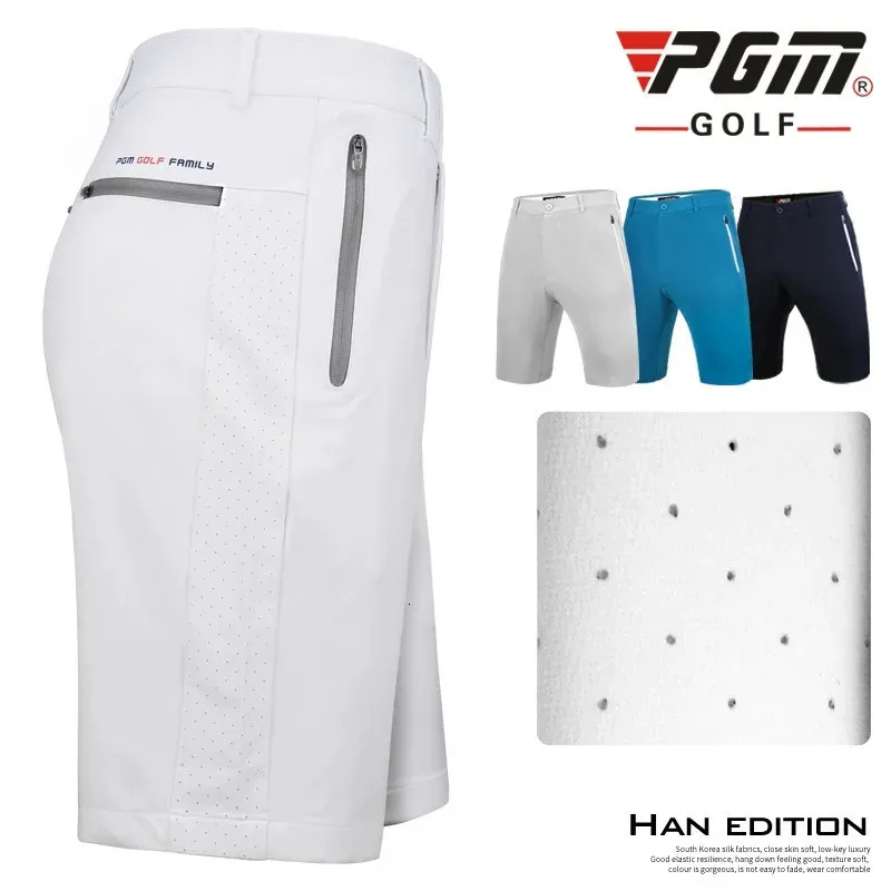 Pgm Golf Shorts MenS Sports Breathable High Stretch Man Comfortable AntiSweat Short Pants 240401