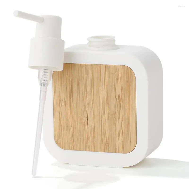 Opslagflessen Refilleerbare soap Dispenser Lekbestendige bamboe Modern herbruikbare multifunctioneel ideaal voor handlotionshampoo