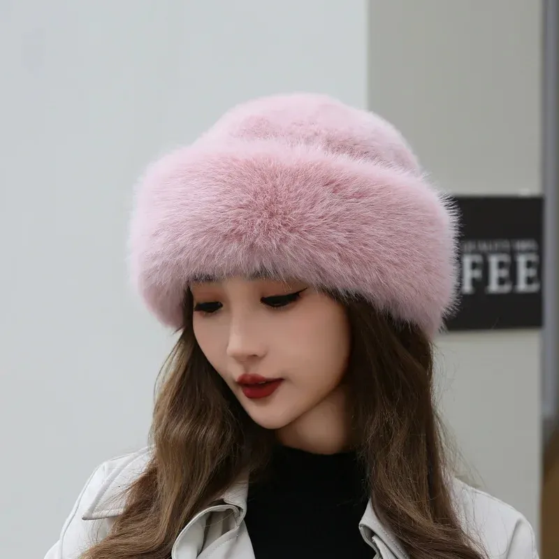 Premium Winter Fur Beanie: Thick, Fluffy Russian Style Hat for Women Shop  Now!