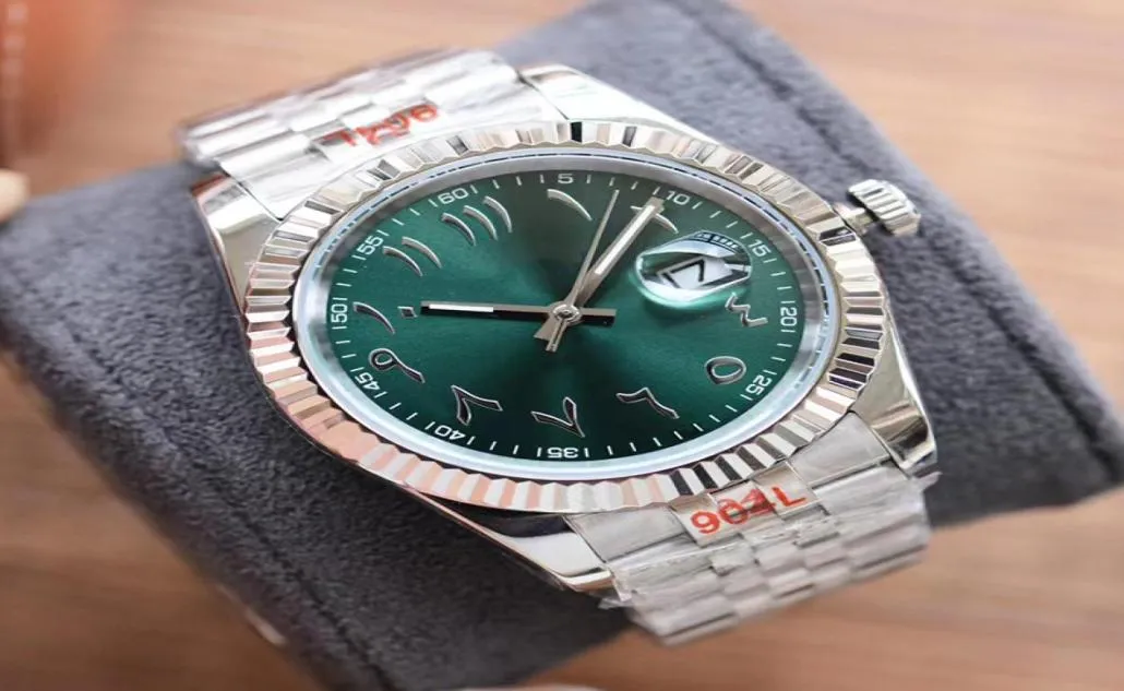 Mens Automatic Watch 904L 41 mm stal nierdzewna arabskie cyfry Sapphire Swim Designer Watches Montre de Luxe4984278