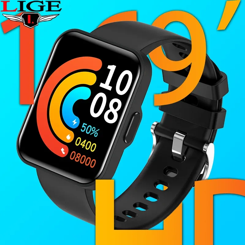 Wristbands LIGE Smart Watch Men Fitness Bracelet For Xiaomi IP68 Waterproof Sport Smartwatch Women Full Touch Smart Wristbands Android iOS