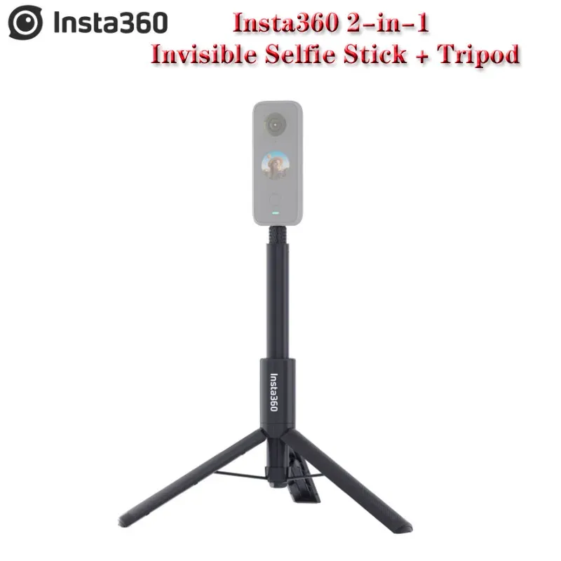 モノポッドオリジナルINSTA360 2IN1目に見えないセルフィースティック + 1 x2 / 1 rs / one x / one rのための三脚 +