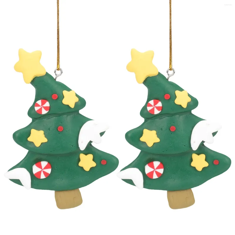 Dekorative Figuren 2 PCs Ornament Urlaub Dekorationen Weihnachtsbaum Ornamente Anhänger Weihnachten Hanging