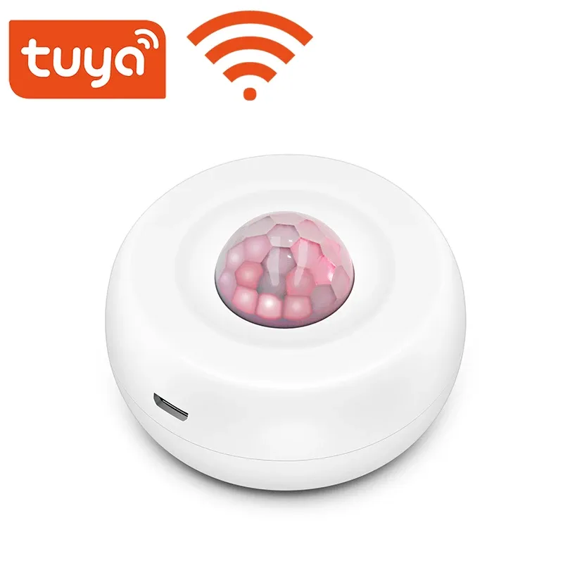 Detektor Tuya WiFi Motion PIR Sensor Detektor USB -Ladung WiFi -Bewegungssensor Unterstützung Niemandmodus App Wireless Home -Sicherheitssystem