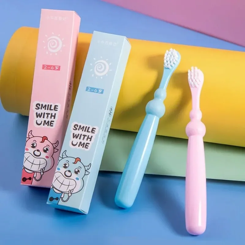 Single Box Baby 2-6 Years Old Small Gourd Cartoon Children's Toothbrushfor Cartoon Baby Toothbrush