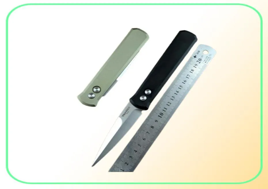 Protech Automatisk kniv Godfather 920 Auto Tactical Survival Folding Pocket Knife 154cm Blad T6061 Aluminium Handle Gift Outdoor E9990847