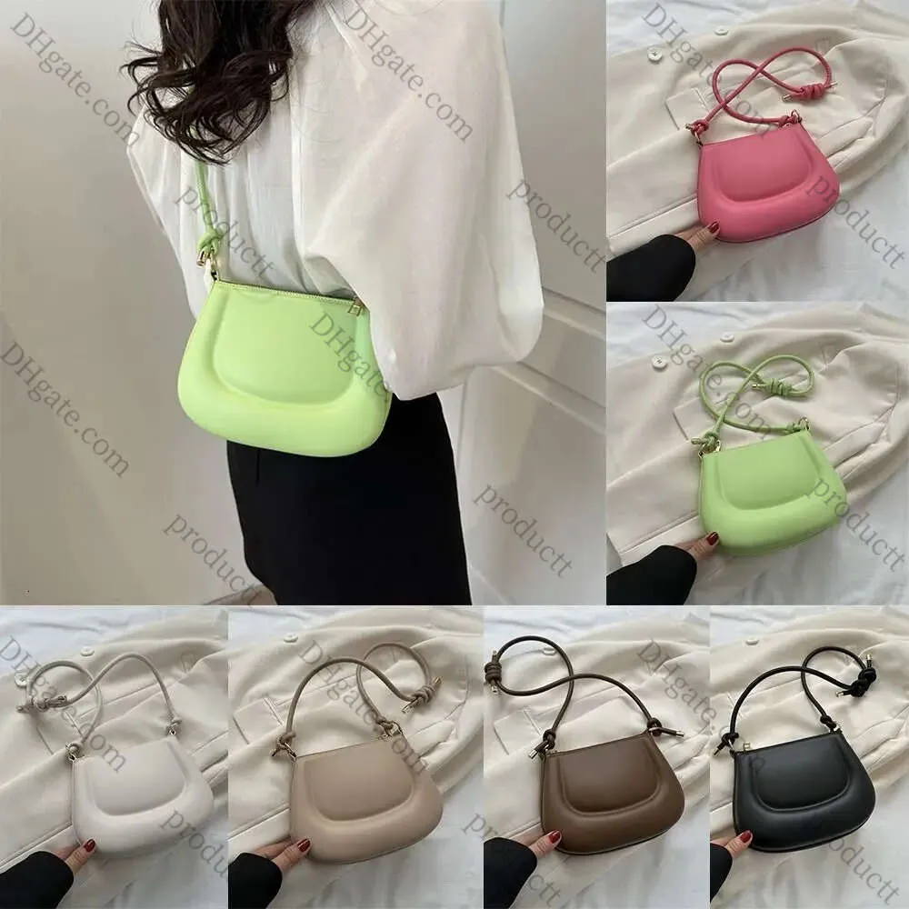 Korean Style Simple Pu Underarm Bag Minority Design Crossbody Bag Women Handbag Girls Fashion Retro Handbag 1as