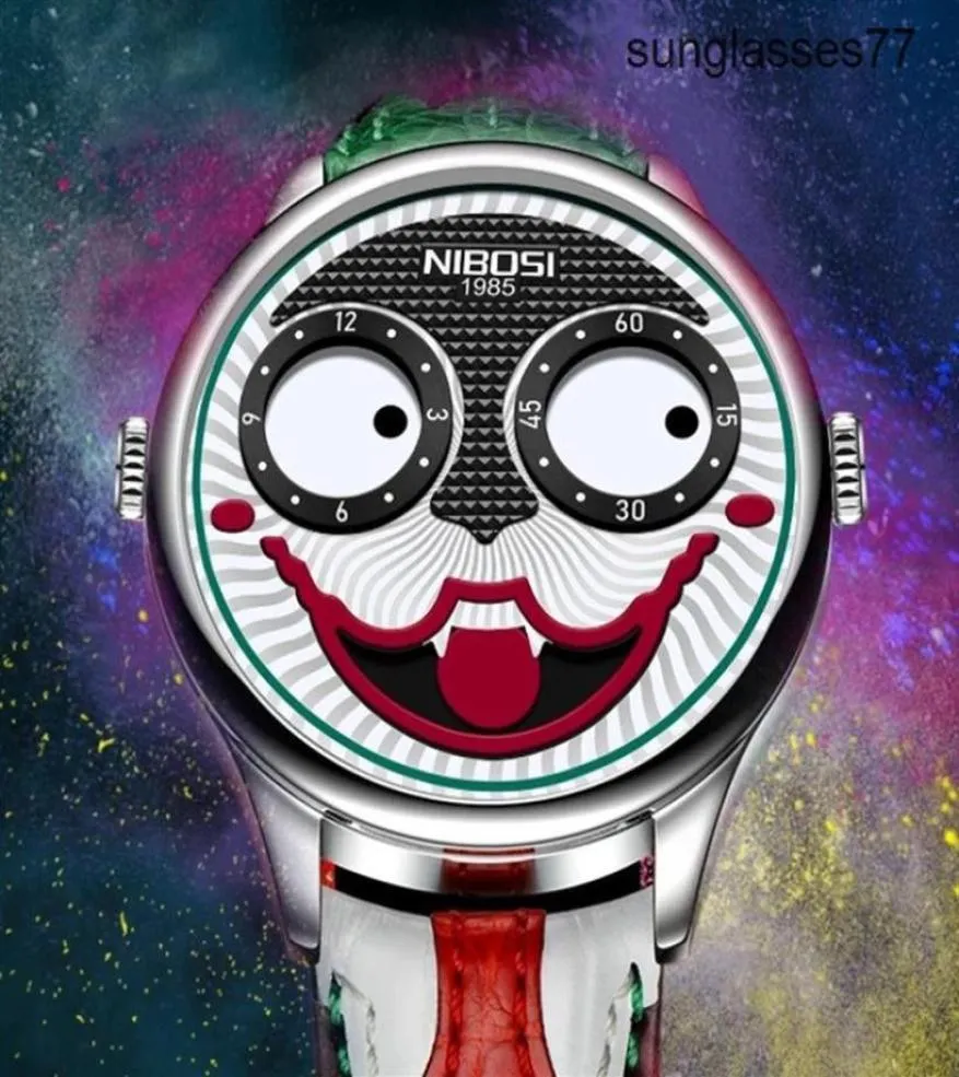 Russian Clown Men039S Kijk Fashion Trend Quartz Watch Nibosi Brand23455968412