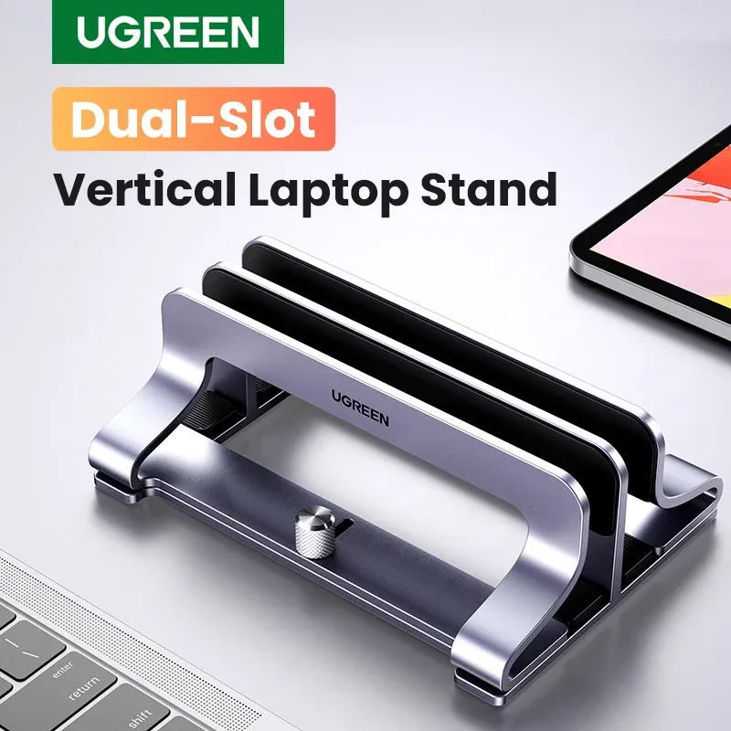 Drukarki Ugreen pionowe stojak na laptopa uchwyt Składany aluminiowy stojak na notebook laptopa Obsługa dla książki Air Pro PC 17 cali