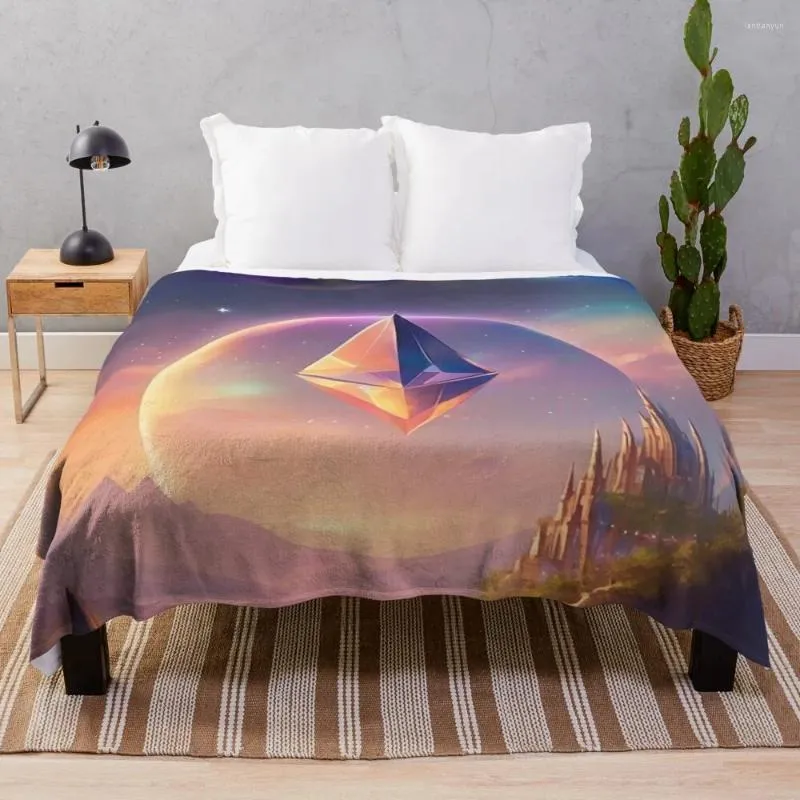 Blankets Planet Ethereum ( ETH ) Throw Blanket Furry Heavy To Sleep Decorative Bed Summer