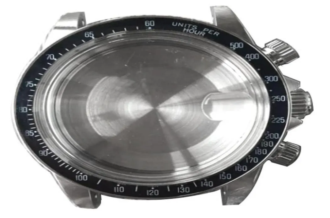 kit di custodia per orologi degli accessori per orologi per il movimento Valjoux 7750 può fare da te TMC 9420 Lug 20 mm con cornice nera 316 in acciaio inossidabile4787748