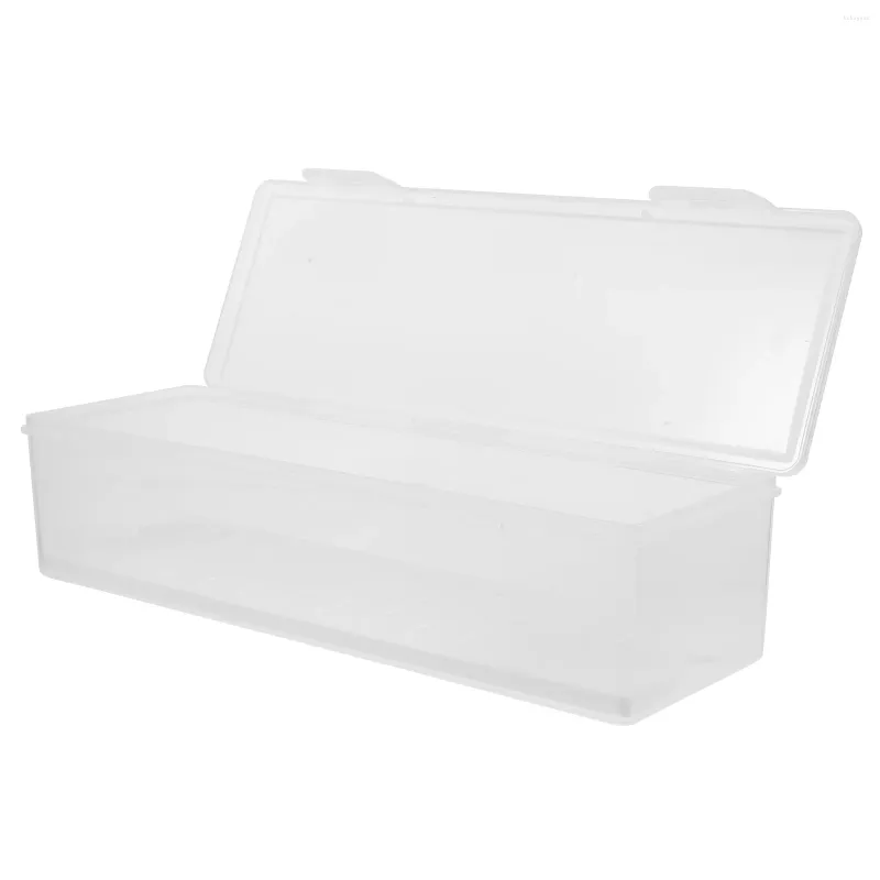 Storage Bottles Sealed Crisper Fruit Canister Foods Bread Holder Lunch Containers For Outdoor Fridge Toast Clear Lid Box Case