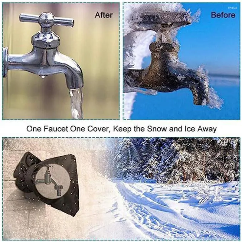 Kitchen Faucets Outdoor Faucet Cover Antifreeze Outside Tap Reusable Protector Universal For Winter Freeze Protection