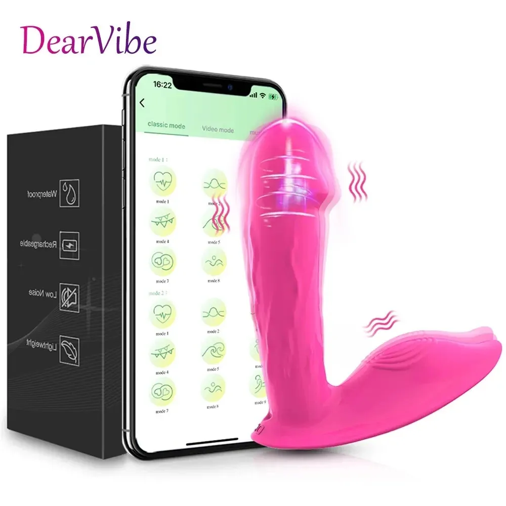 APP Bluetooth Dildo Vibrator for Women Wireless Control Vibrating Egg Clitoris Stimulator Female Sex Toys Adults Couple 240403