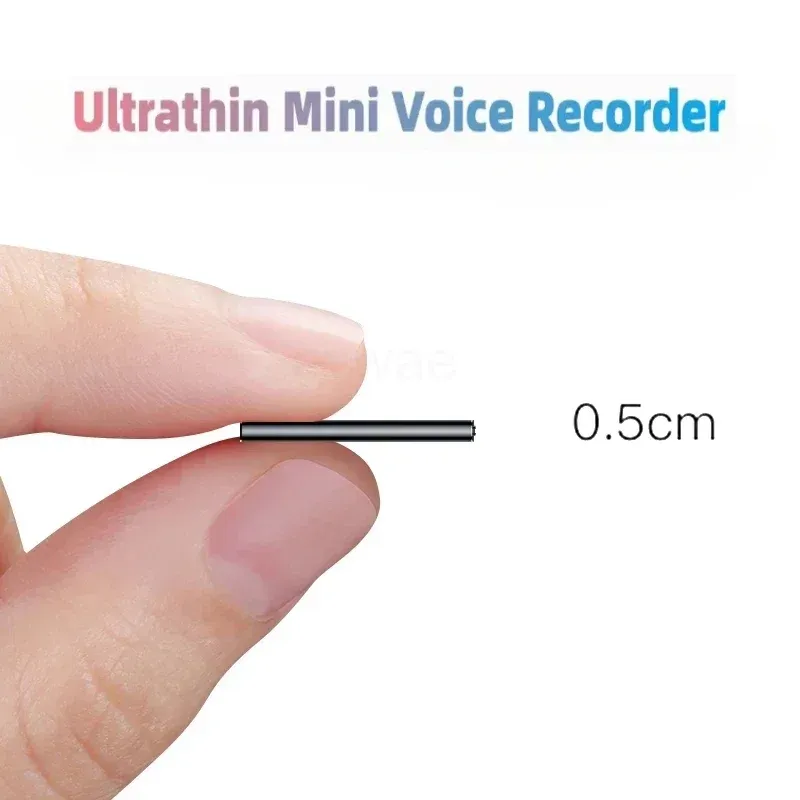 Recorder 464GB Tiny Digtal Voice Recorder ESPIA Mini Sound tragbares Sprachaktivierter Diktaphon -Rauschen Reduzieren Sie den Aufnahme -MP3 -Player