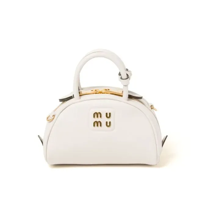 Miumiubag Wander Matelasse Bowling Boston Designer Bag Luxury Womens Mens Fuzzy UnderArm Clutch Cross Cross Body Tote Mags Teddy Leather Swork Moon Moon Maun A12