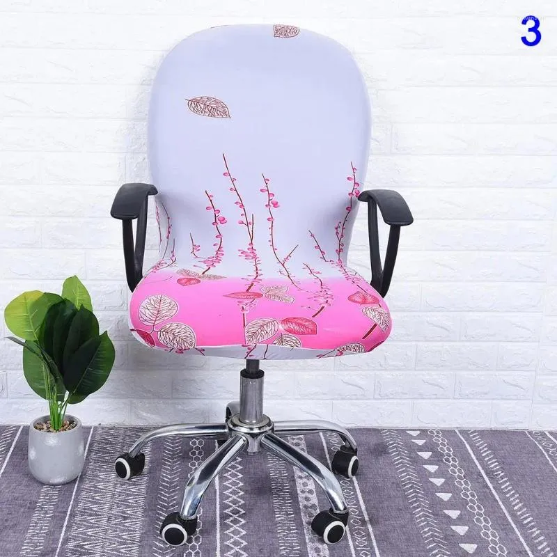 Chair Covers Swivel Cover Elastic Removable Printed For Computer Office FOU99
