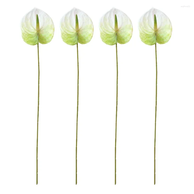 Simulazione di fiori decorativi Anthurium andraeanum Lind falso delicato decorazione per bouquet soggiorno piante