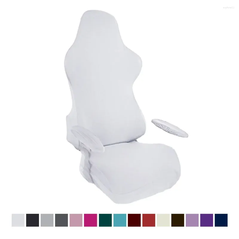 Крышки стулья упругих игровых покрытий Съемный мягкий промытый твердый цвет
