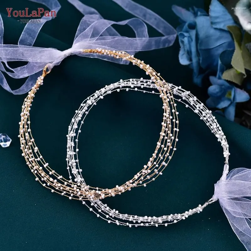 Headpieces Youlapan Bridal Bead Hair Vine Wedding Accessories Bride Pearls Handgjorda pärlskvinna Party SMEEXKE Huvudbonader HP28