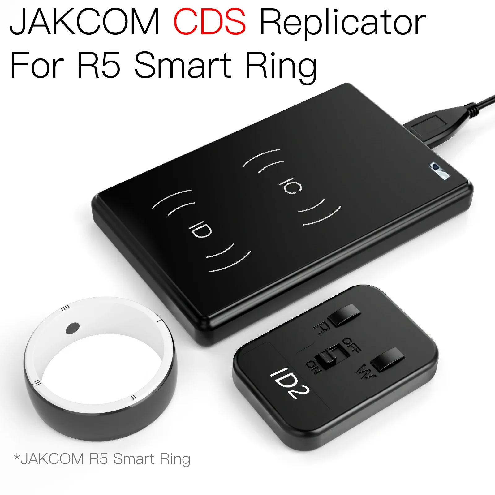 リーダーJakcom CDS RFIDレプリケーr5スマートリングコピーICおよびIDカードの新製品セキュリティ保護アクセスカードリーダー303007