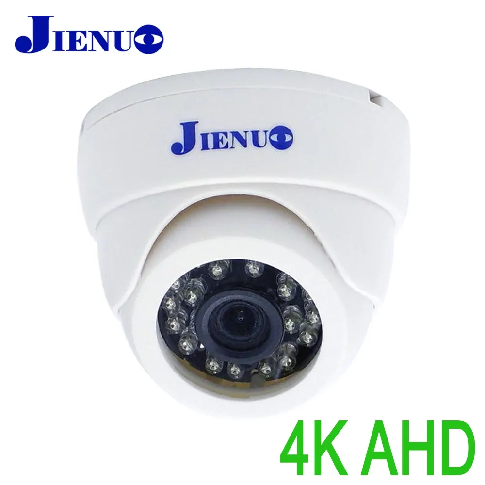 Lens Jienuo 4K Ahd Camera White Dome Security Infrared Night Vision 720p 1080p 5MP TVI CVI CCTV 2MP Video HD Home Indoor Cam Monitor