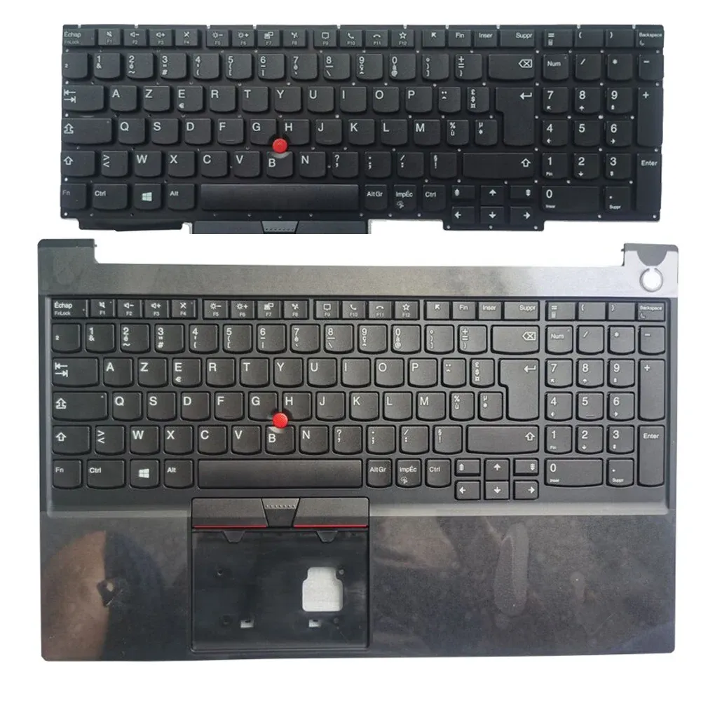 Carte Nuova tastiera francese per Lenovo ThinkPad E15 Gen 2 con Palmrest Copertura superiore Case Fr Azerty