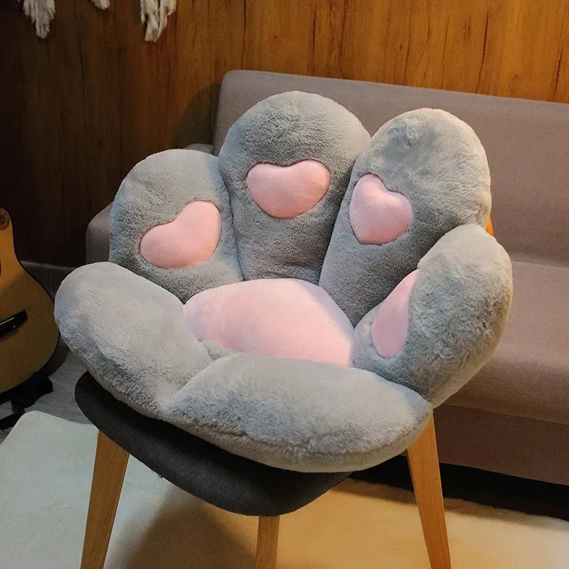 مقعد المقعد بذراعين Cat Paw Cushion لمكتب Dinning Chair Desk Seat مسند وسادة مقاعد المكتب تدليك Cat Paw Cantroons