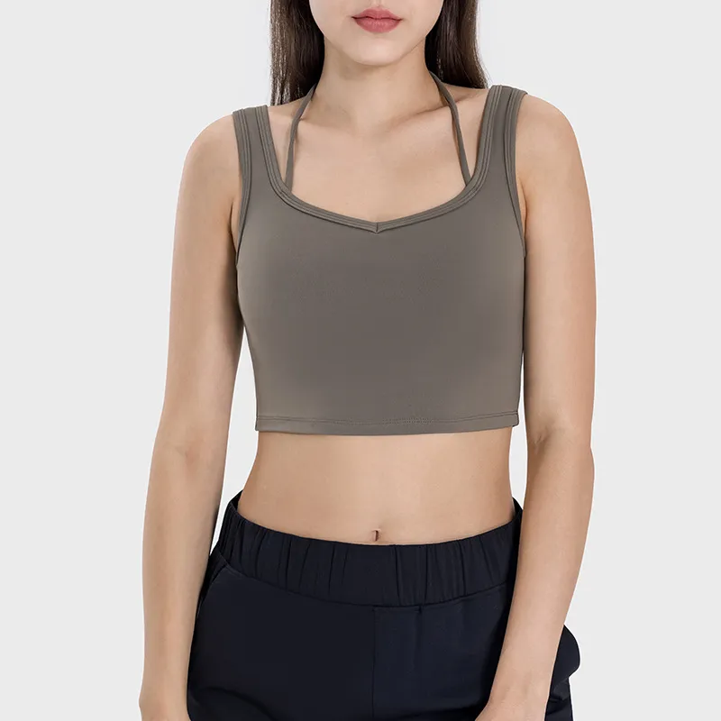 Brandlulu Yoga Outfits Women Running Crop Gym Clothing voor fitness impact vrouw sport beha zonder botten meisjes yoga slijtage dhl gratis verzending