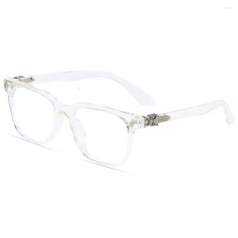 Solglasögon Designer Glasögon Ram för män Kvinnor Trendiga runda ansikte Eye Many Protection Luxury Gelgass Frames