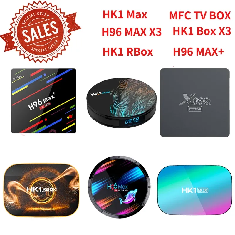 Receivers Smart Android 10 TV BOX 8K 4K Media Player 2.4G 5G wifi RK3328 KM1 Set Top Box Tanix TX6S RK3318 Qi Wireless Charger TVBOX