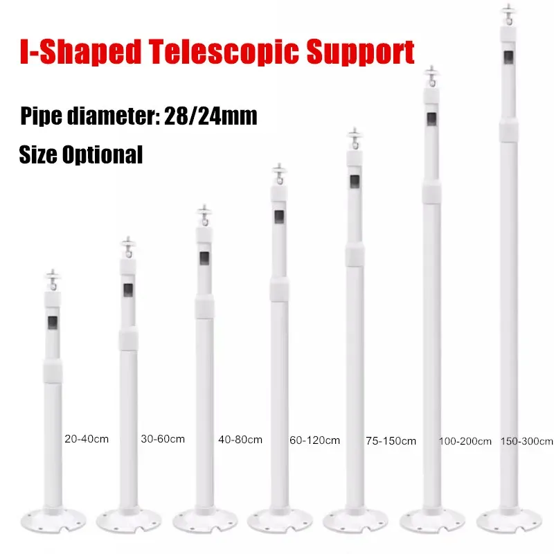 Tillbehör 2040 cm 3060 cm 4080cm 60120cm Aluminiumlegering Teleskoplyftande konsoltförlängning Polens säkerhetskamera takfäste