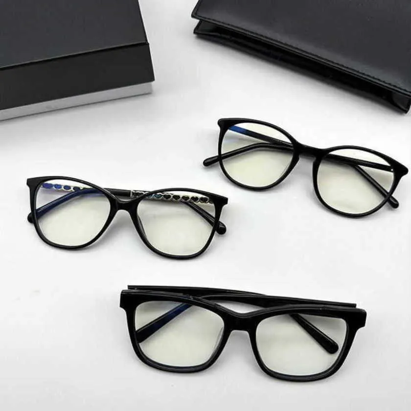 Ny designer solglasögon mäns lyxdesigner kvinnors solglasögon fyrkantiga glas runda ramen vanlig spegel quan zhilong samma 3282 män