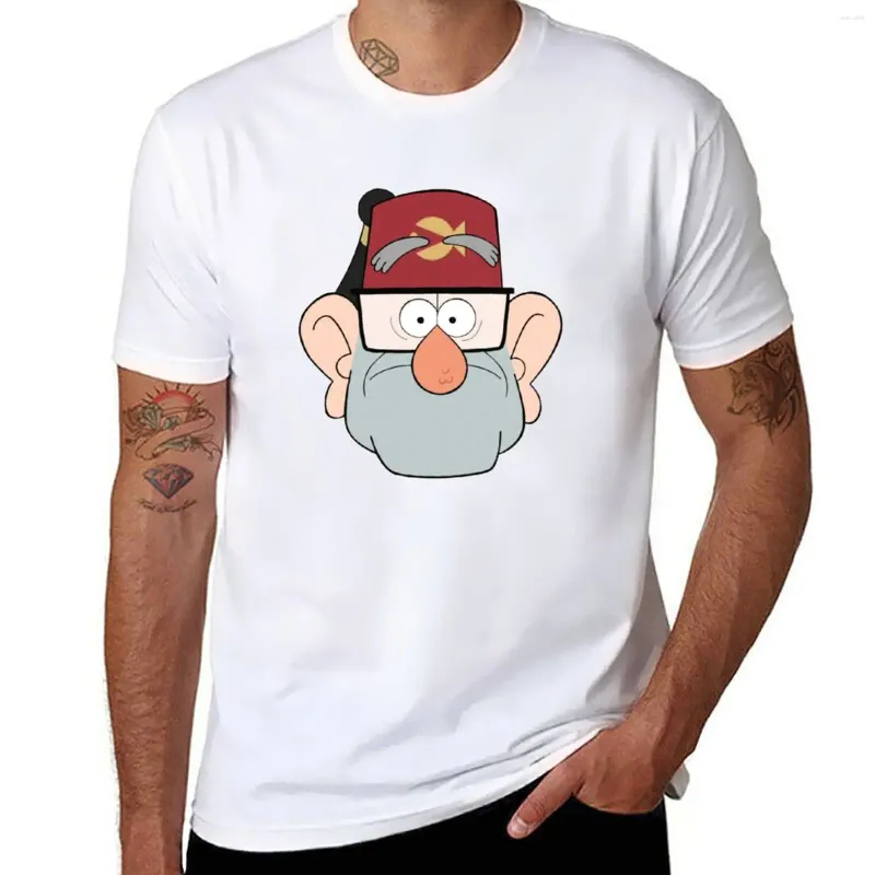Herren-Tanktops Stan Pines Paper Fez Gesichtsmaske T-Shirt Übergroßes T-Shirt-Hemd-Hemd entwerfen Ihre eigenen ästhetischen Kleidung Männer